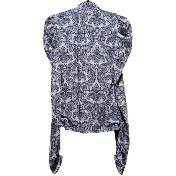 Bliss Ruched Mesh Turtleneck Blouse Small‎ - Picture 2 of 9